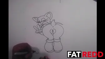 Drawing Sonic Rouge The Bat