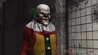 Evil Clown Plays With A Sweet Horny College Girl In An Abandoned Hospital