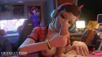 Dva Handjob Big Dick [Grand Cupido](Overwatch)