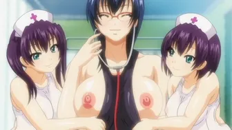 Hentai Milf Doctor And 2 Nurse Teens In Swimsuit Take Care Of A Patient