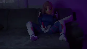 Dva With Butt Plug And Vibrator Cum