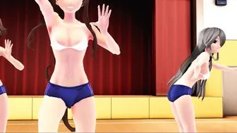 【Mmd】Kimagure Mercy With Yamato & Kongo Sisters【R-18】