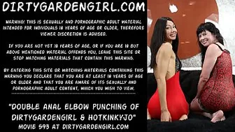 Double Anal Elbow Fisting And Punching Of Dirtygardengirl & Hotkinkyjo