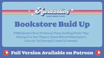 [Patreon Preview] Bookstore Build Up [Professor] [Gentle Fdom] [Public Sex] [Mutual Masturbation]