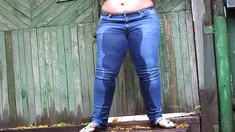 Golden Showers And Farting In Public Outdoors. Amateur Fetish Compilation From Chic Bbw With Big Booty And Hairy Pussy