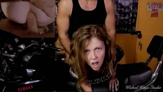 Please Cum In My Ass' Biker Babe Lets Me Fuck Her Perfect Ass Bent Over My Motorcycle Painal (Free)