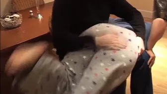 Hard Spanking Of Stepdaughter's Fat Ass