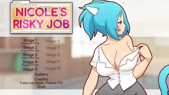 [Gameplay] Nicole Risky Job [Hentai Game ] Ep.4 The Camgirl Masturbated While Look…