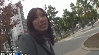 Japanese Hot Lady Convinced To Take Cum In Mouth