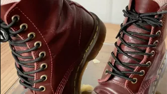 A Crushing Date With Doc Martens - Foodcrush Pov And Underglass Views - Doublecam - 4K