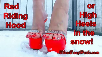 Vicky Heely In: Red Riding Hood - Episode 1 - Part 1 - High Heels In The Snow Makeup Lipstick Nylons Costume Toe Wiggling Spreading - Hd