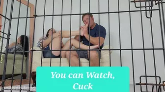 Foot Cuck In A Cage