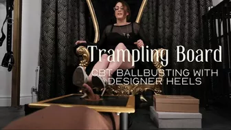 Trampling Board Cbt Ballbusting With Designer Heels