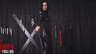 Shiny Catsuit And A Long Bullwhip (Full Hd) - Lady Amira