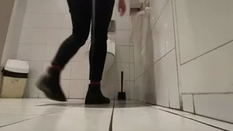 Masturbation After Toilet Drop Near The Boss And Coworkers Room