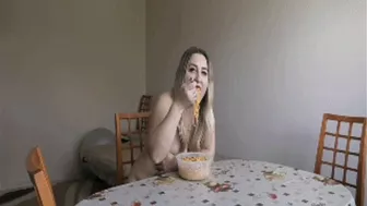 Belly Stuffing And Cum In Mouth Order