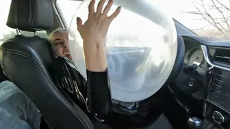 Nastya Stuck In The Airbag