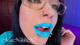 Blue Lip Smear And Drool