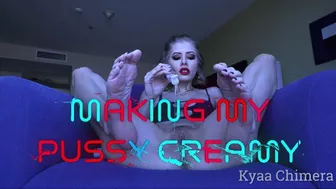 Making My Pussy Creamy - Goddess-Gasms By Goddess Kyaa - 4K Mp4