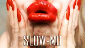 Sultry Mesmerizing Slow-Mo Of Plump Lips