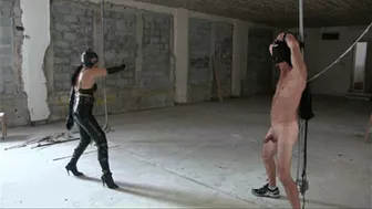 Cat Woman Bullwhips Batman (Wmv Hd)