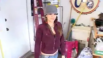 Teen Topanga Masturbates In Her Garage