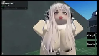 Gorgeous Roblox Whore Drains My Cock