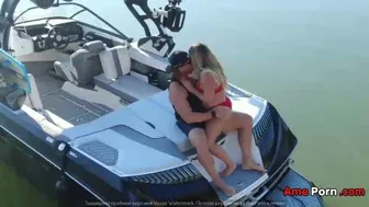 Milf Getting Her Pussy Licked On A Boat In The Middle Of The Lake