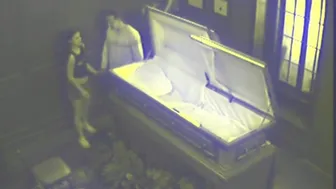 Couple Blowjob Fucking In Coffin