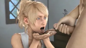 Lady Lunafreya Loves Her Cum