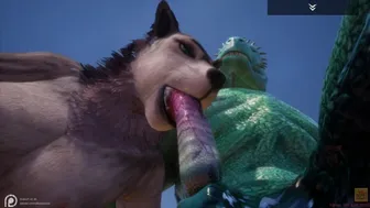 Wild Life / Scaly And Furry, Hot Wolf Girl Fucks With Lizard