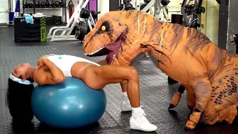 Hot Milf Stepmom Fucked By Trex In Real Gym Sex