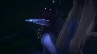 Illidari Is Fucked In The Rain By A Human Henchman