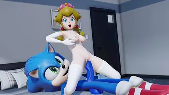 Sonic Fuck Peach And Cum In Her Mouth