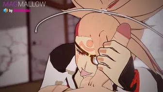 Baiken From Guilty Gear Blowjobs You With Sound Design (3D Animation Hentai Anime Game Asmr Voice)