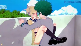 Himiko Toga And Izuku Midoriya Have Deep Fucking Behind The Stairs. - My Hero Academia Hentai