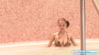 Teen Paris Milan In A Bikini Taking Jacuzzi Just To Tease You