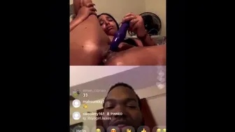 Ebony Thot Plays With Her Toys On Rapper Swag Hollywood Instagram Live