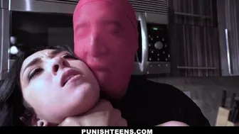 Helpless Tiny Teen Fucked By Creepy Intruder