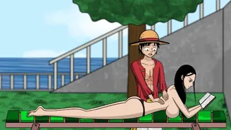 One Slice Of Lust (One Piece) V1.6 Part 3 Nico Robin Naked Body Taking Sun