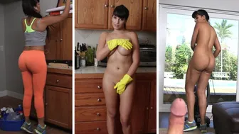 Stunning Latin Maid Mercedes Carrera Cleans Out My Pipes