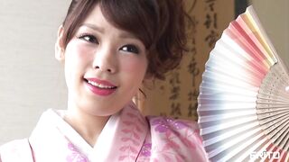 Quiet Kimono Babe Fulfills Your Desires