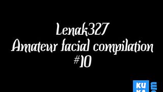 Lenak327 Amateur Facial Compilation #10