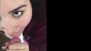 College Girl Sucks Cock And Gets A Huge Load On Her Face