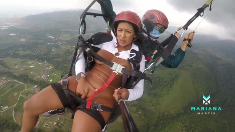 Mariana Martix's Hot Butt Gets Off On Paragliding & Squirts Like Crazy