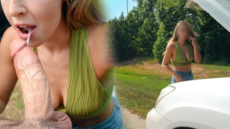 Watch Victoria Rae2000 Get Pounded And Swallows A Stranger's Load On The Side Of The Road