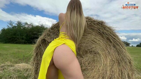 Belovefree, The Hot Amateur In Yellow Dress, Gets Rough Sex In The Hayloft