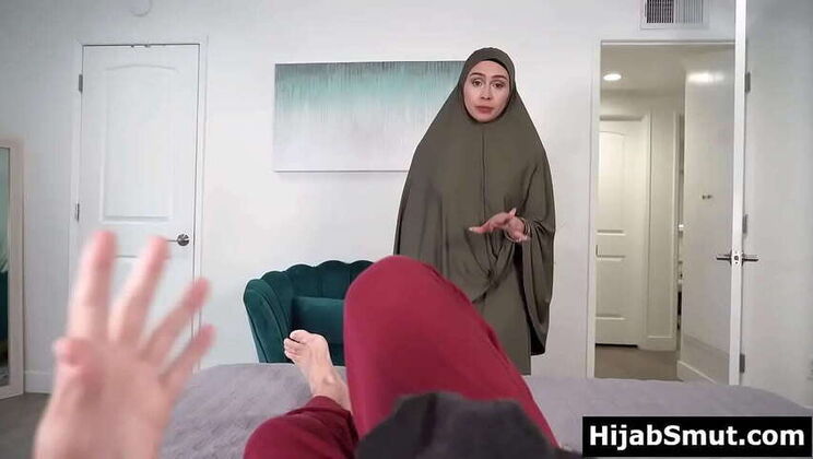 Muslim Step-Mom Lilly Hall Gives Blowjob To Step-Son Due To Husband's Infidelity